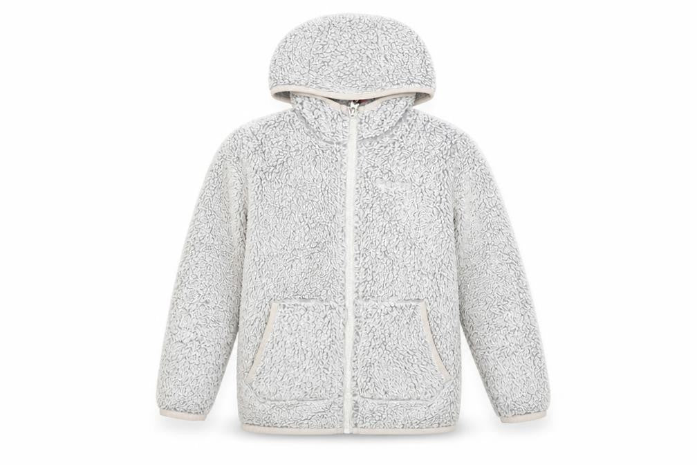 Craghoppers Girls Grey Fleece Hooded Full Zip Jacket Age 5-6 Years
