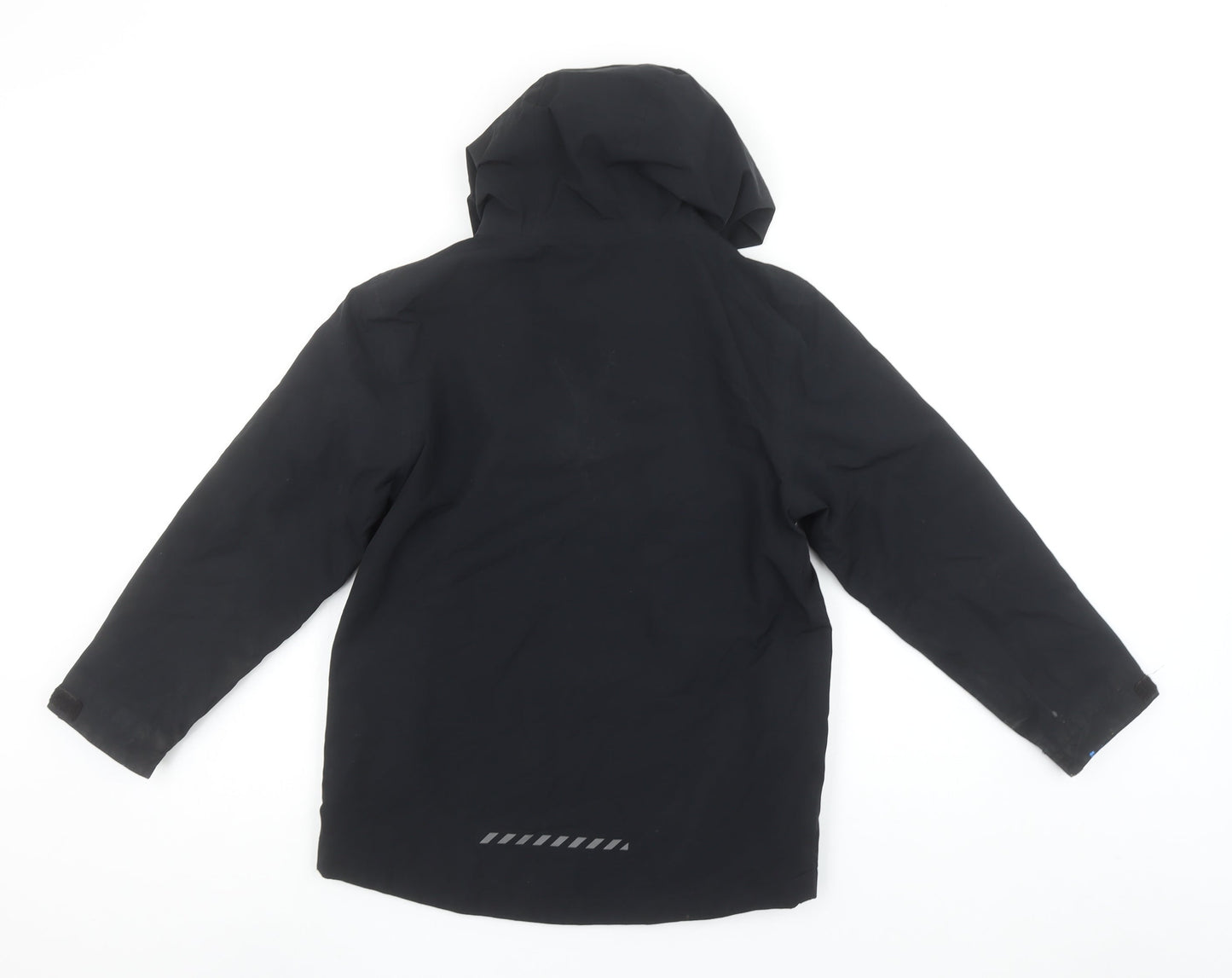 Next Boys Black Waterproof Hooded Rain Coat Jacket 8 Years