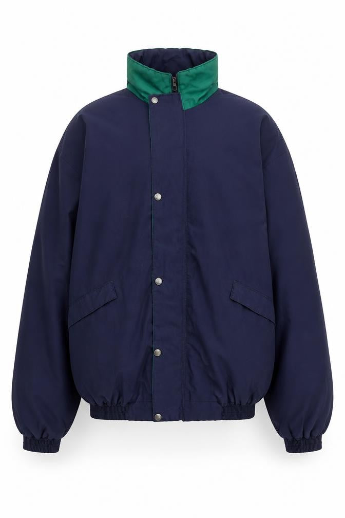 Hamilton Ross Men's Blue XL Bomber Jacket Nylon Windproof