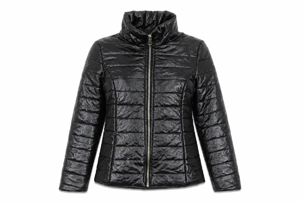 Cameo Rose Womens Black Puffer Jacket S Quilted Lightweight Zip Coat