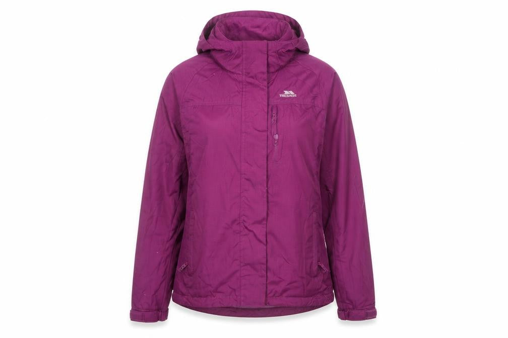 Trespass Womens Purple Waterproof Rain Coat XXS Hooded Jacket