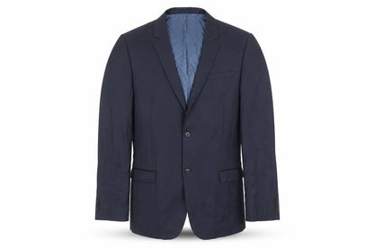 Next Men's Navy Blue 42L Regular Fit Wool Blend Blazer