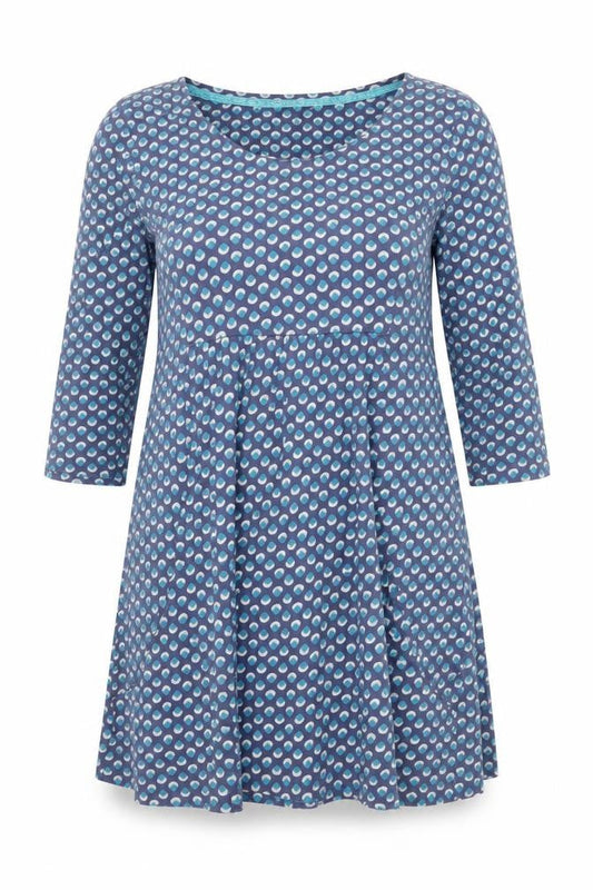 Mudd & Water Women’s Blue Geometric A-Line Cotton Dress Size 14