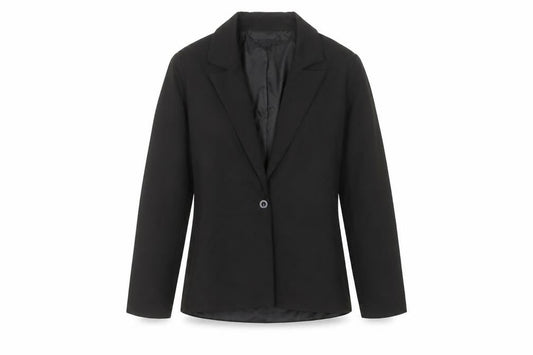 PRETTYLITTLETHING Women's Black UK 6 Classic Single-Breasted Blazer