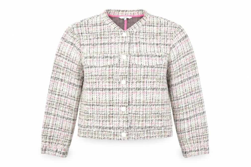 Next Women’s Multicoloured Tweed Button Up Jacket Size 14