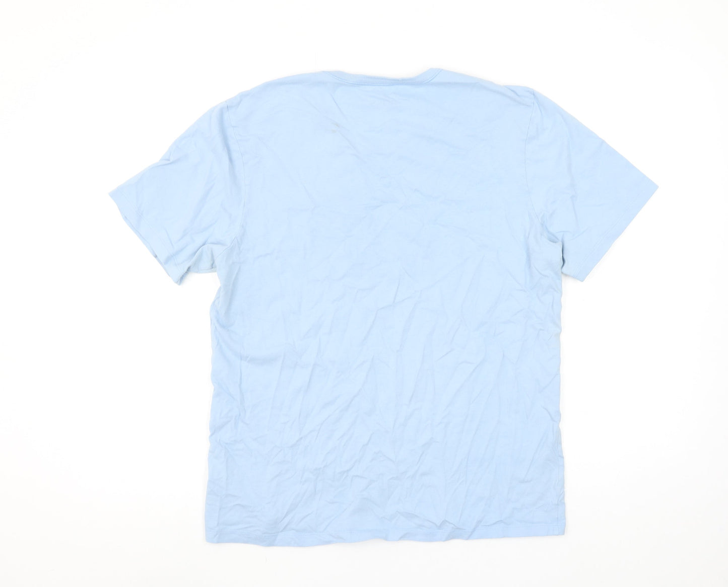 Hugo Boss Men’s Light Blue Crew Neck Cotton T-Shirt L