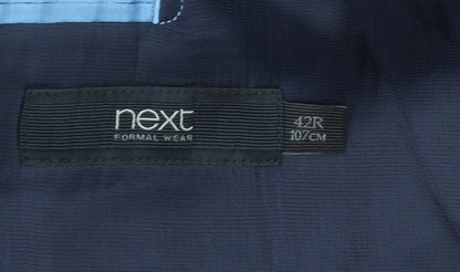 Next Men's Black 42R Formal Wool Blend Suit Jacket