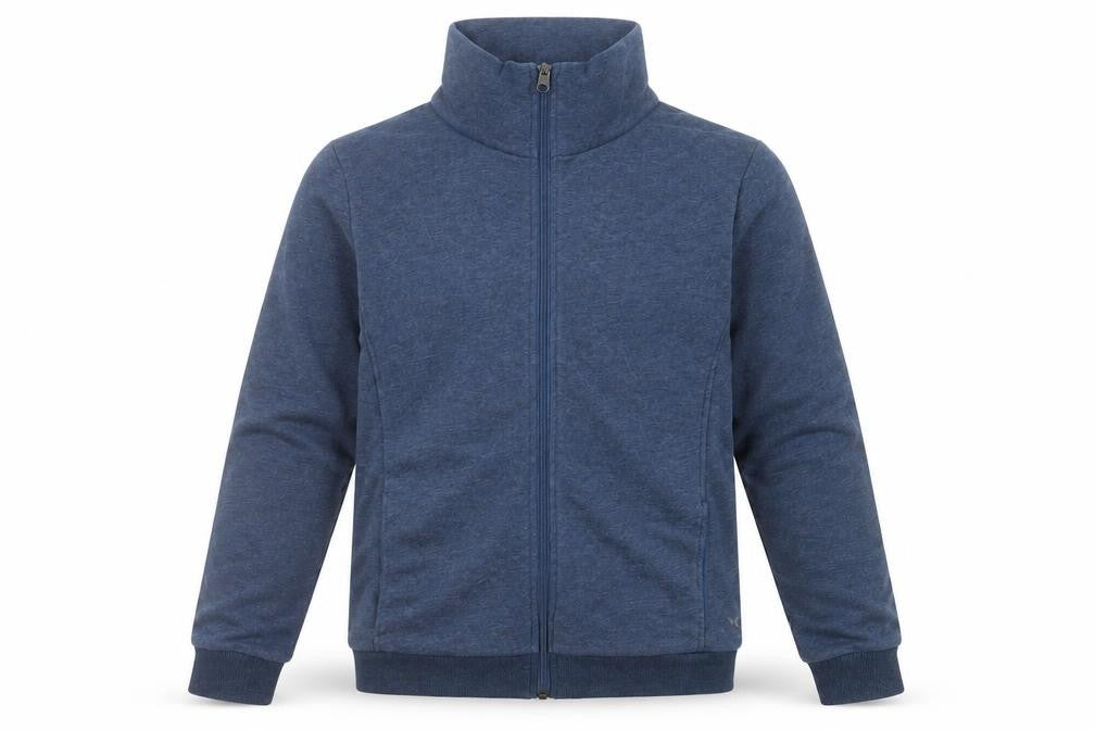 Decathlon Mens Blue Full Zip Sweatshirt M High Neck Casual