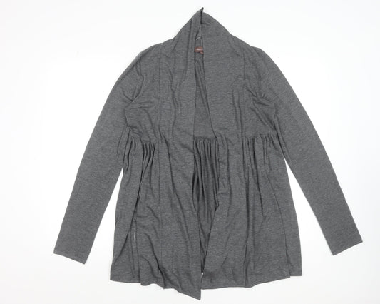 Phase Eight Women's Grey Size 12 Open Front Long Sleeve Cardigan