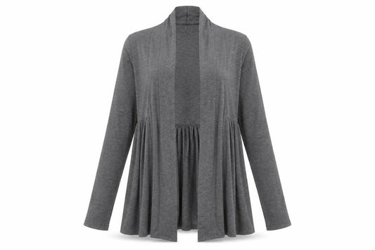Phase Eight Women's Grey Size 12 Open Front Long Sleeve Cardigan