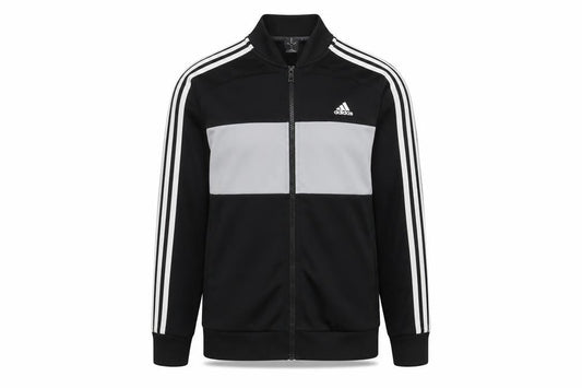 Adidas Boys Black & Grey Track Jacket 13-14 Years Full Zip Activewear