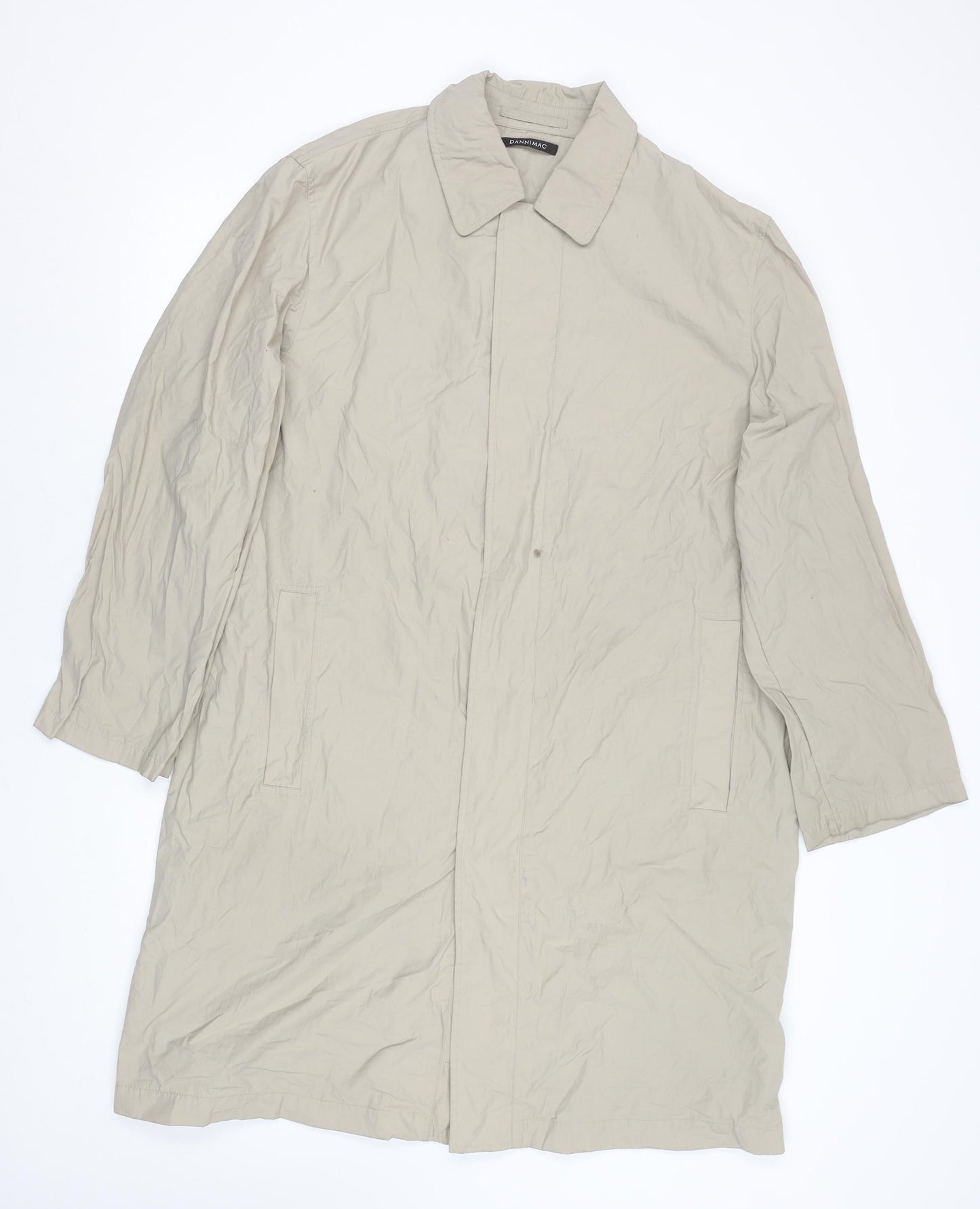 Dannimac Men's Beige S Long Waterproof Rain Coat