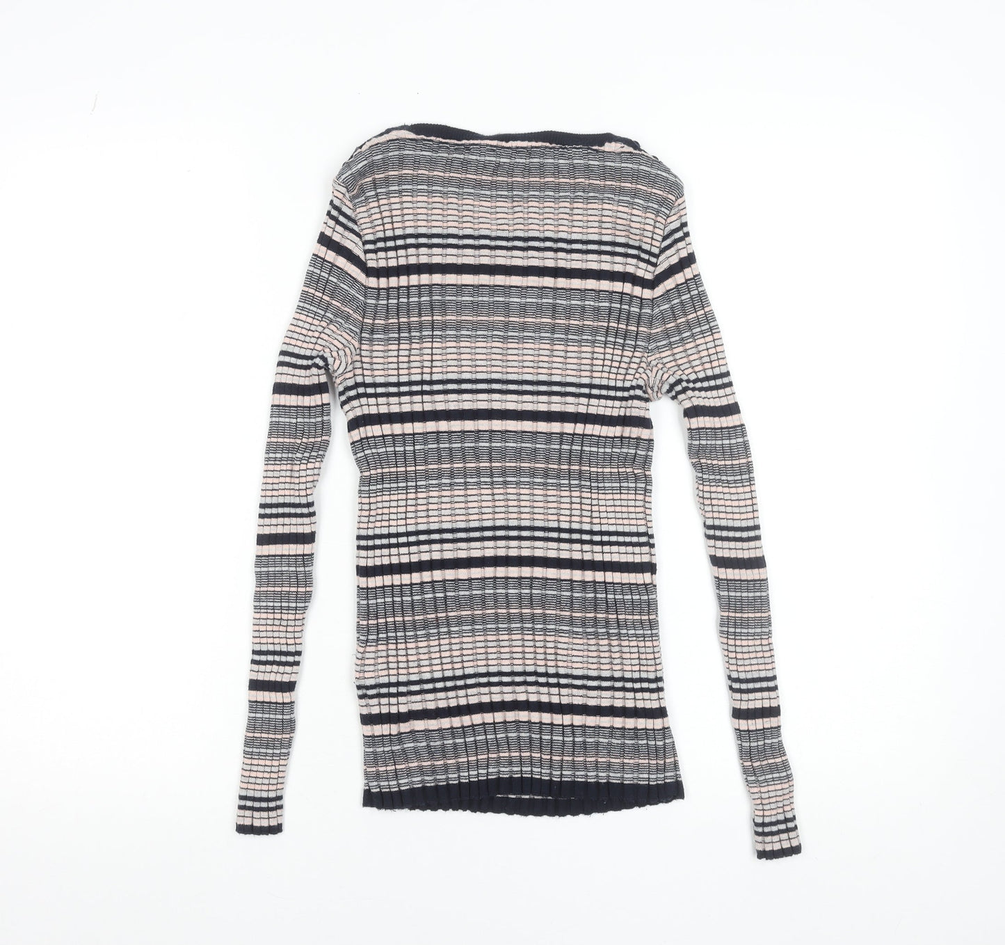 Dorothy Perkins Women’s Multicoloured Stripe Slim Fit Knit Jumper Size 12