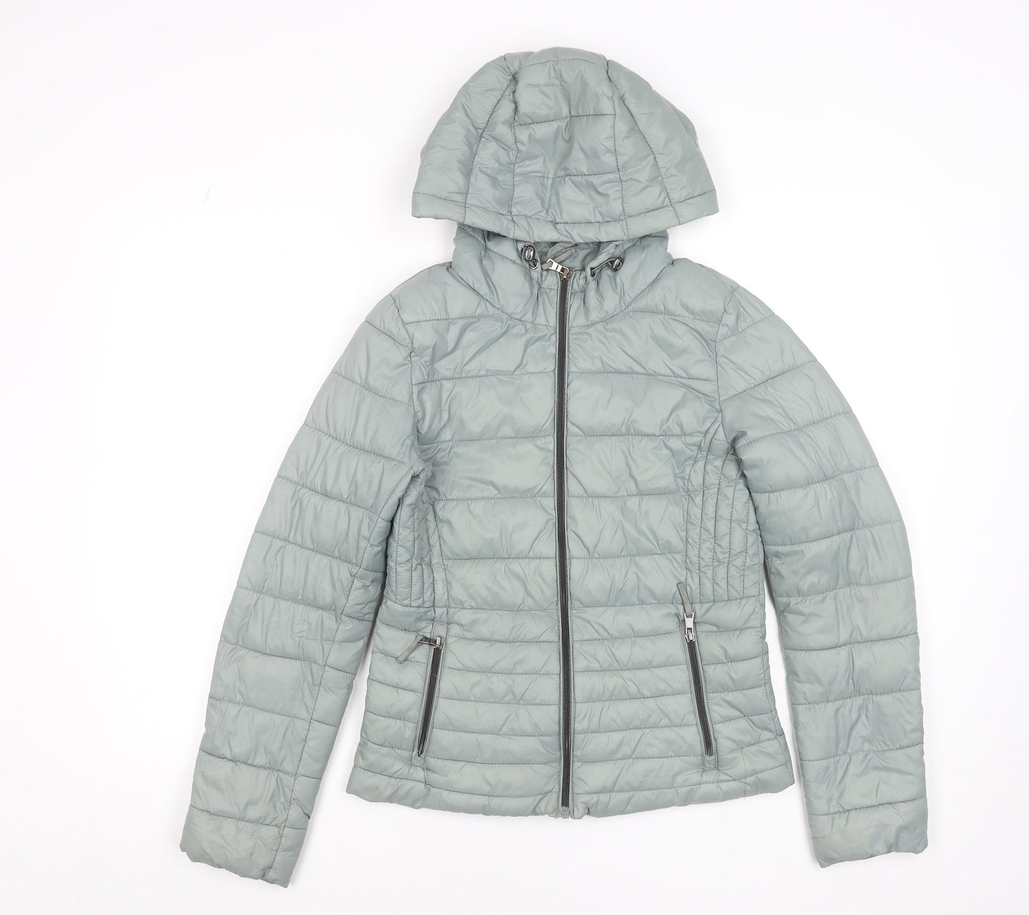 Primark Women’s Grey 2XS Puffer Hooded Jacket