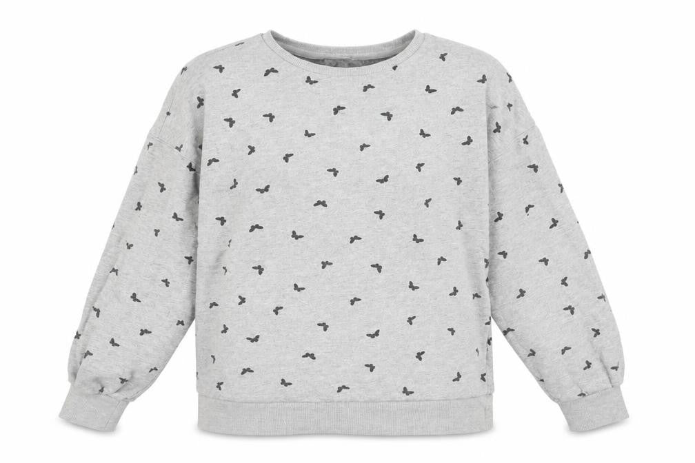 ESPRIT Womens Grey Butterfly Print XL Sweatshirt