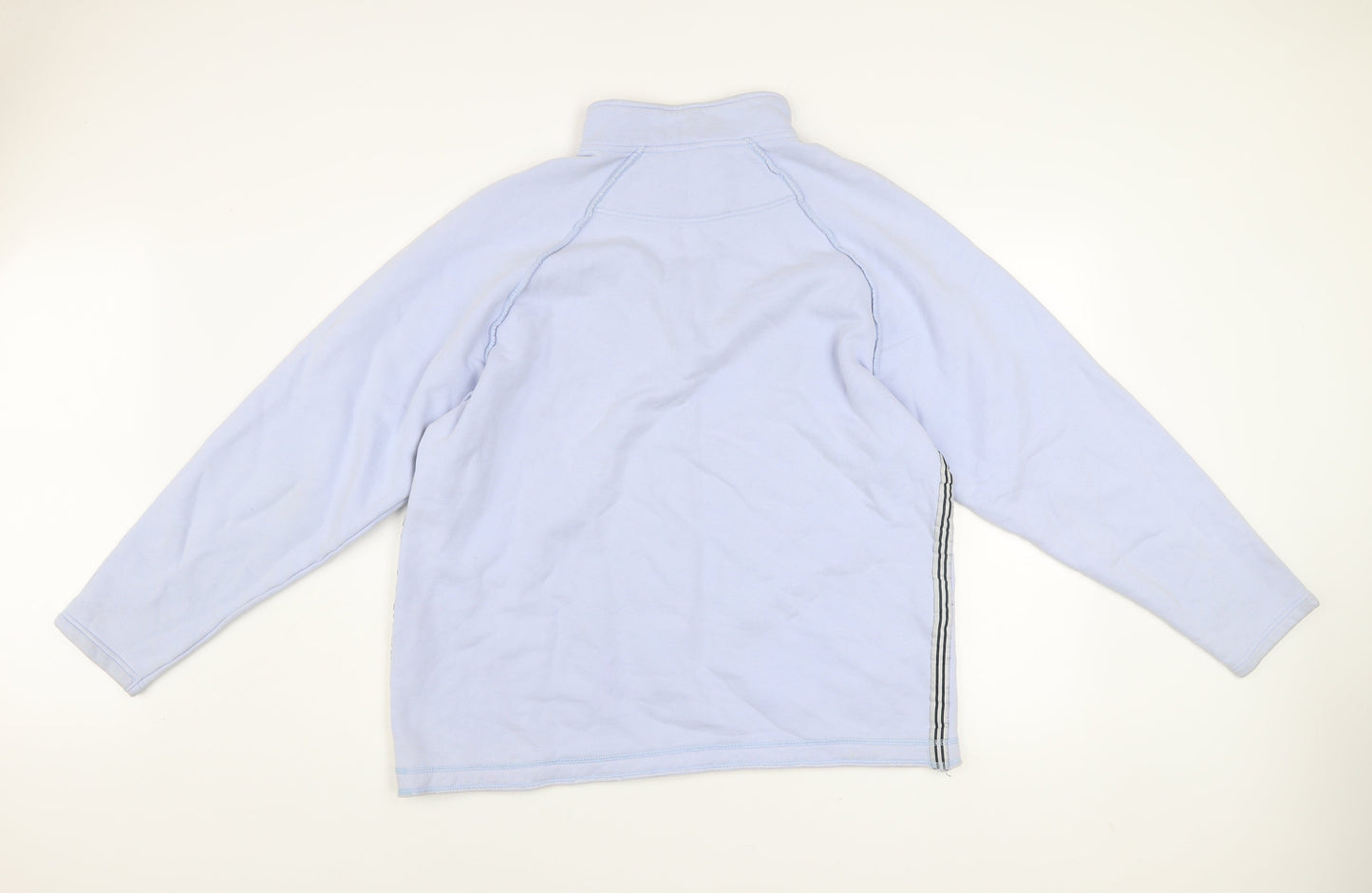 Crew Clothing Men’s Blue 1/2 Zip Cotton Sweatshirt Size L