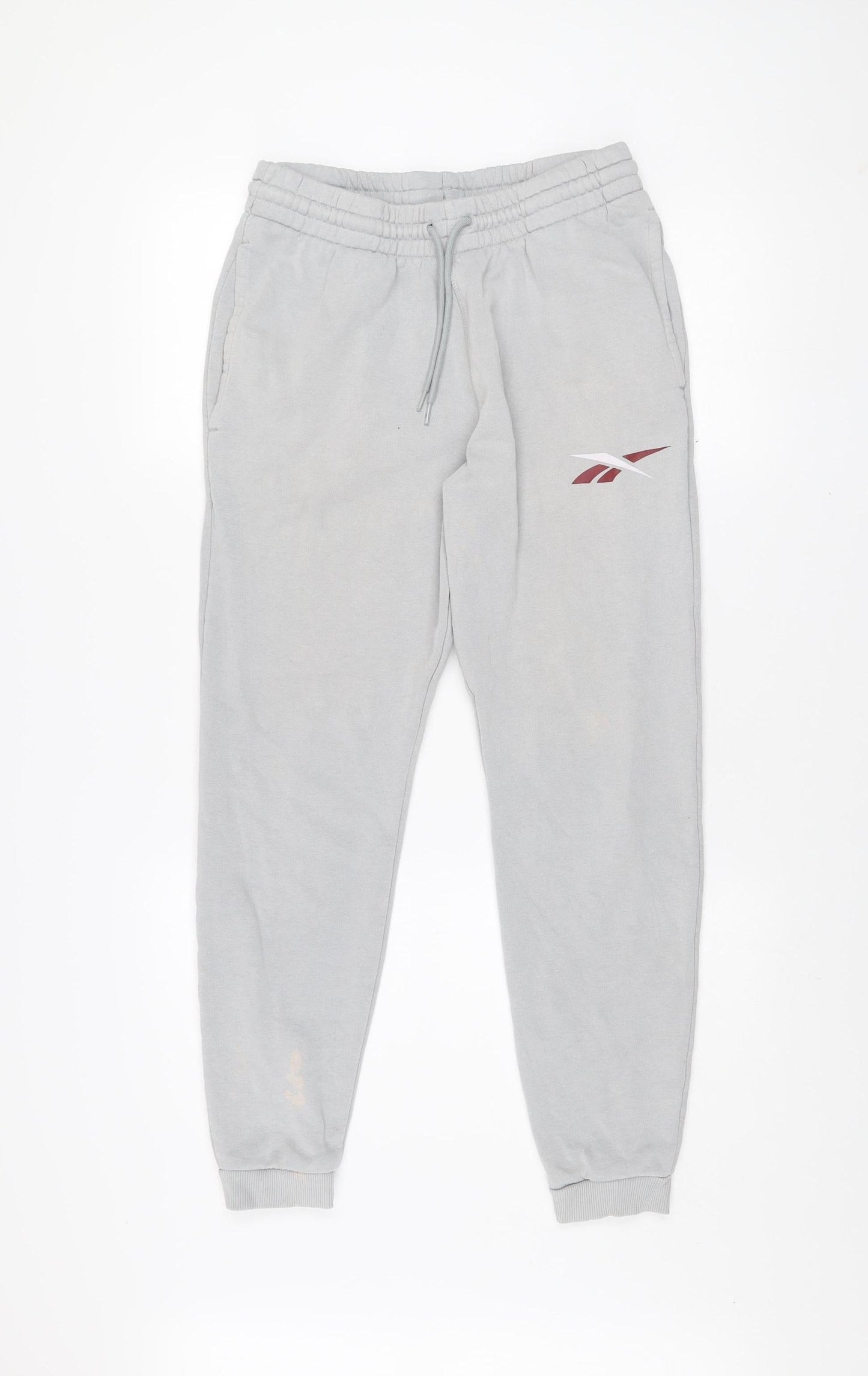 Reebok Women’s Grey Jogger Sweatpants M Regular Fit Cotton Blend