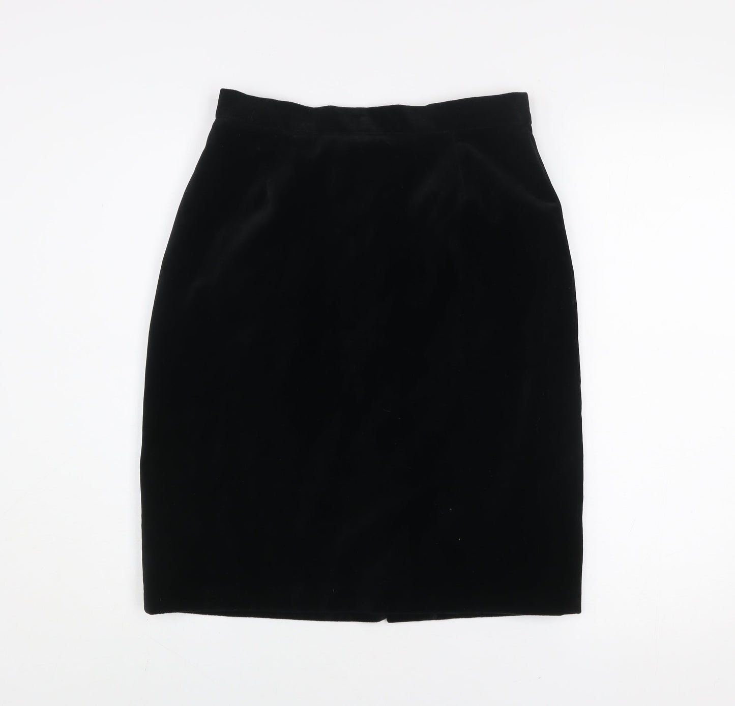 Début Women's Black Velvet Pencil Skirt Size 12 Lined Formal