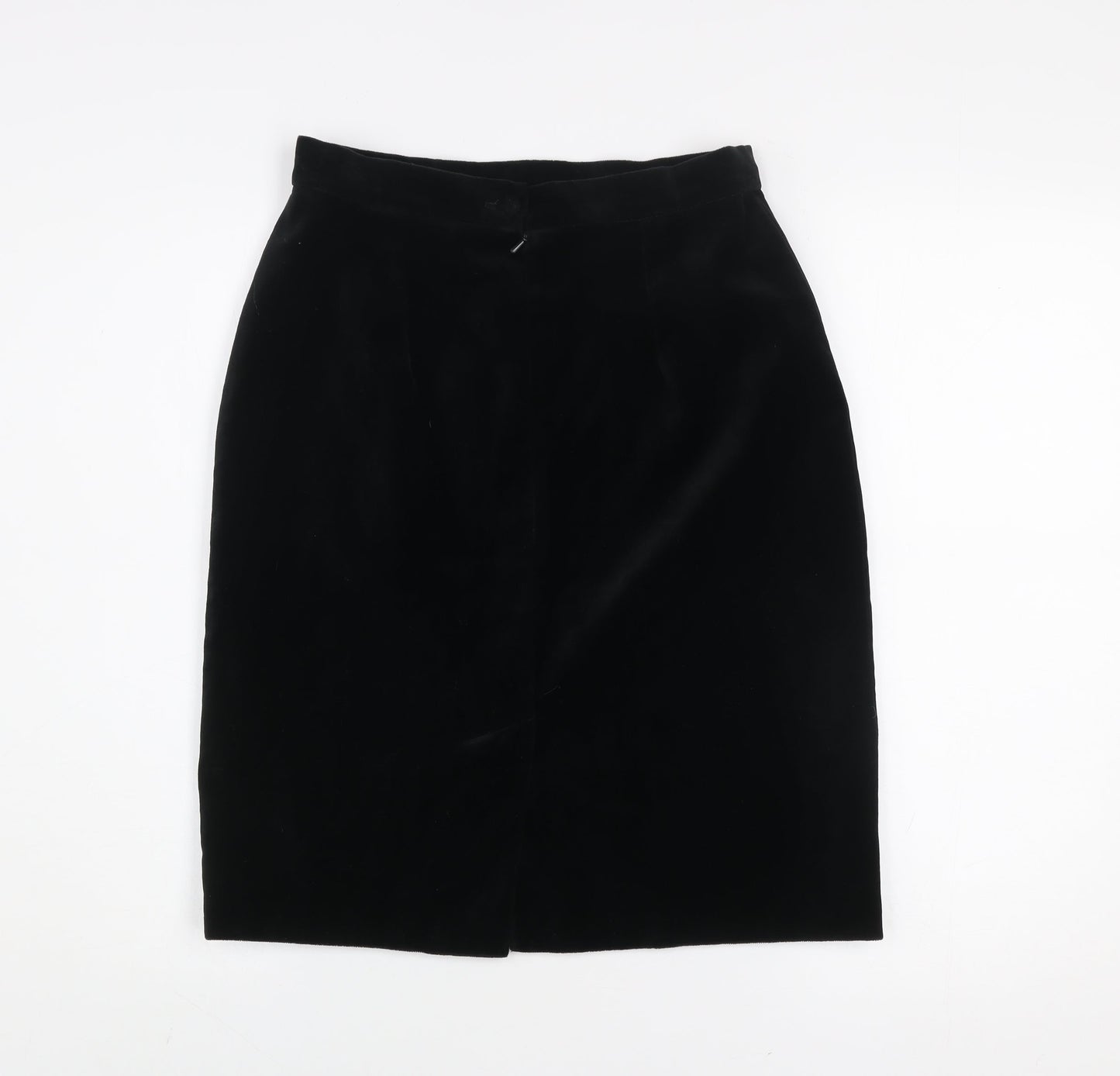 Début Women's Black Velvet Pencil Skirt Size 12 Lined Formal