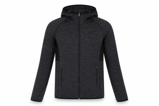 H&M Men’s Black Fleece Sport Hooded Jacket Size L Athletic Fit