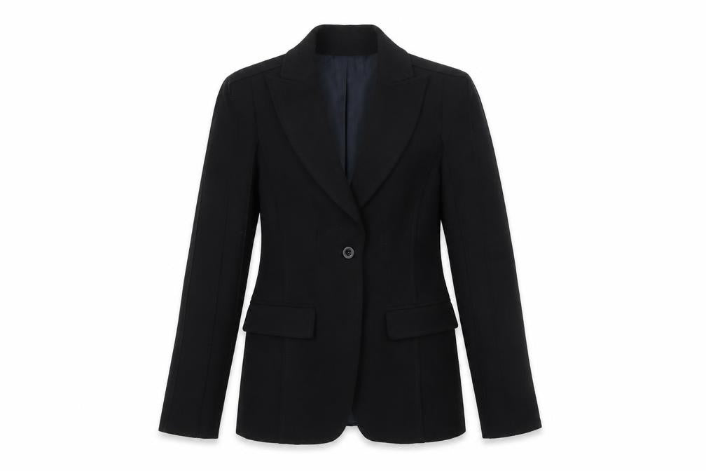 Zara Basic Women's Black Tailored One-Button Blazer Size S