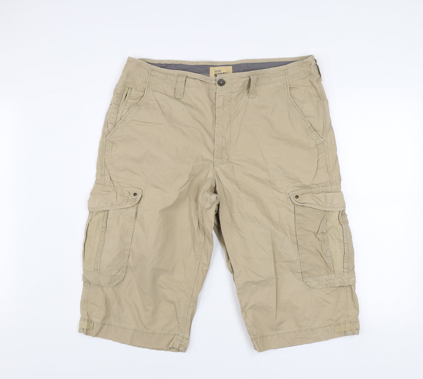 Marks and Spencer North Coast Beige Cargo Shorts Men’s 38 in