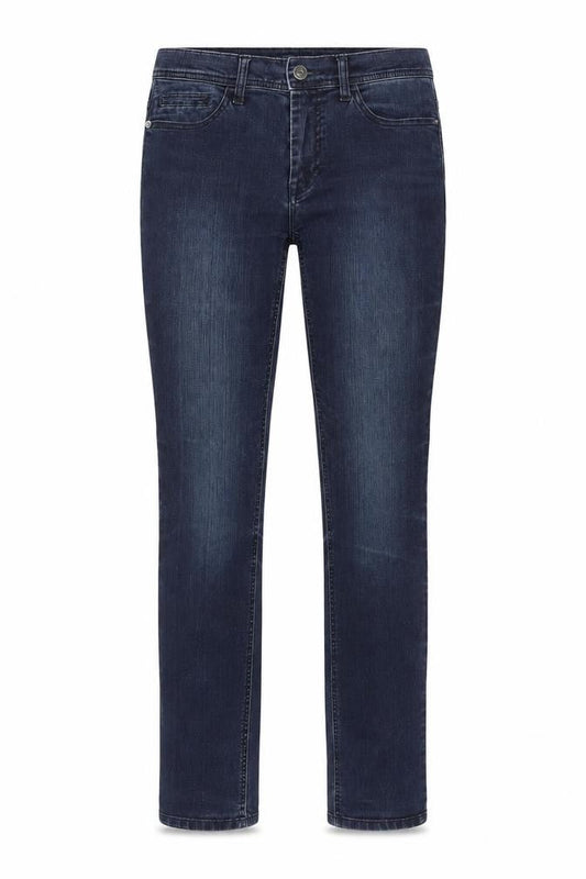 Front view of Jeans by Jackpot women’s blue straight slim fit denim jeans 27x32