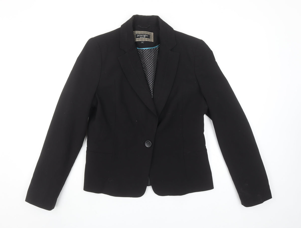 Principles by Ben de Lisi Black Women's Tailored Suit Jacket Size 12
