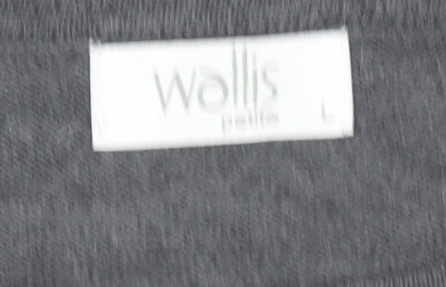 Wallis Petite Grey Colourblock Knit Shift Dress Size 12