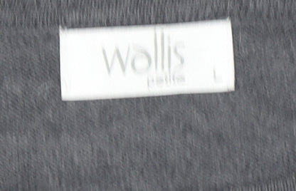 Additional view of Wallis Petite Grey Colourblock Knit Shift Dress, size 12