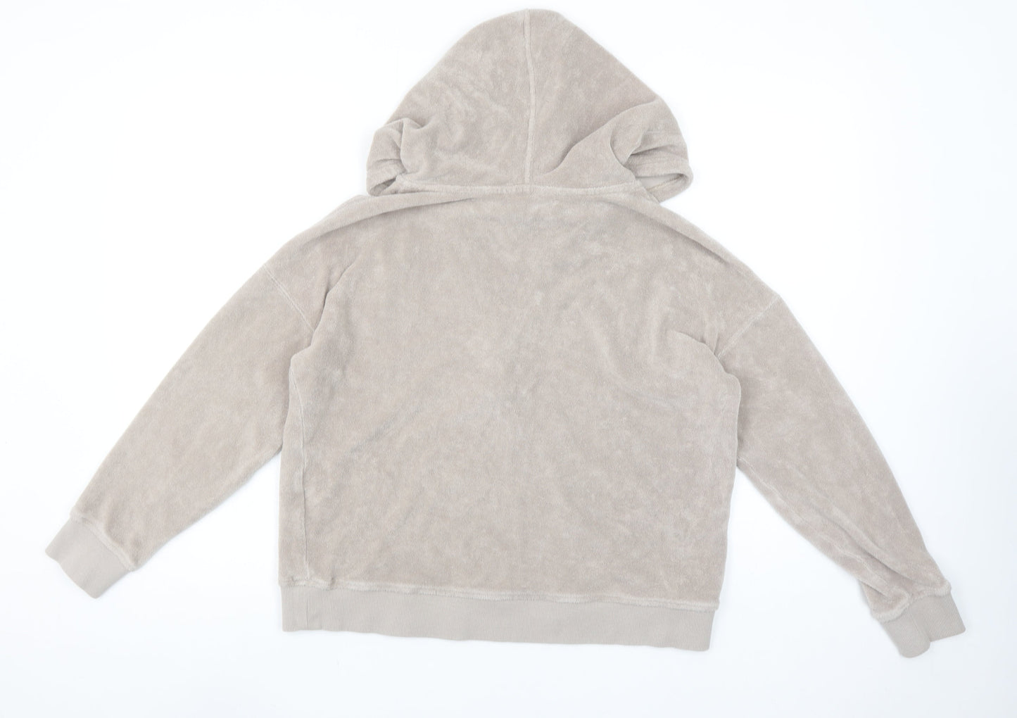 Hush Women’s Beige Cotton Henley Hoodie XS