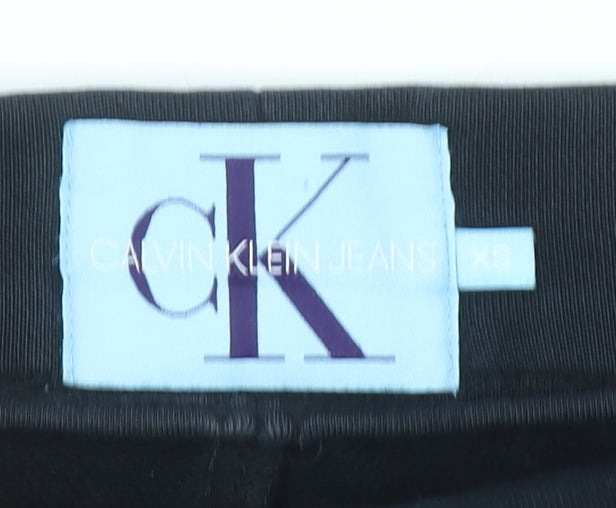 Calvin Klein Jeans Womens Black XS Jogger Sweatpants