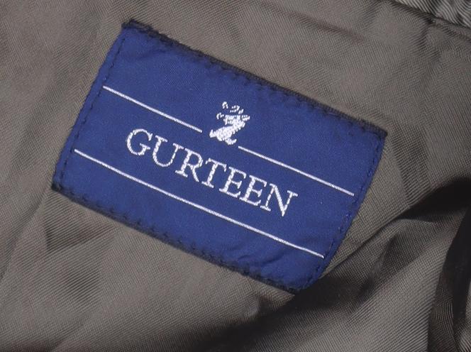 Gurteen Mens Green 40L Cotton Single-Breasted Blazer Jacket