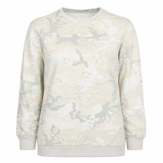 The North Face Womens Beige Camouflage Cotton Sweatshirt M
