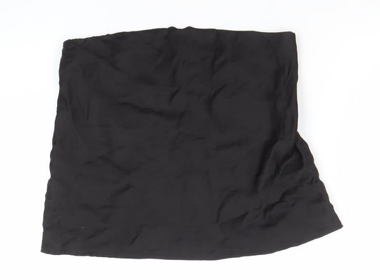Zara Women’s Black Short Satin Pencil Skirt Size S