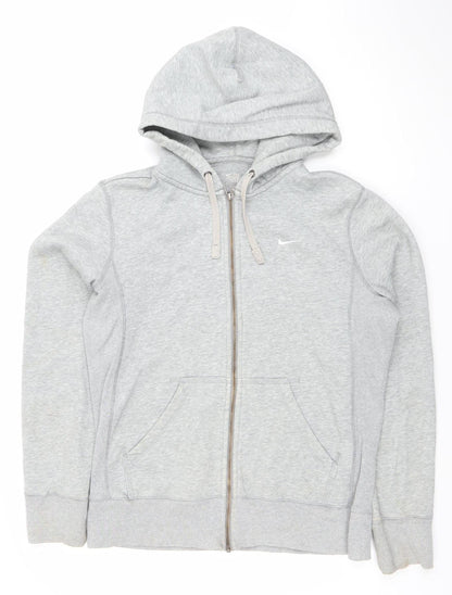 Nike Women's Grey Full Zip Hoodie Small Athletic Fit