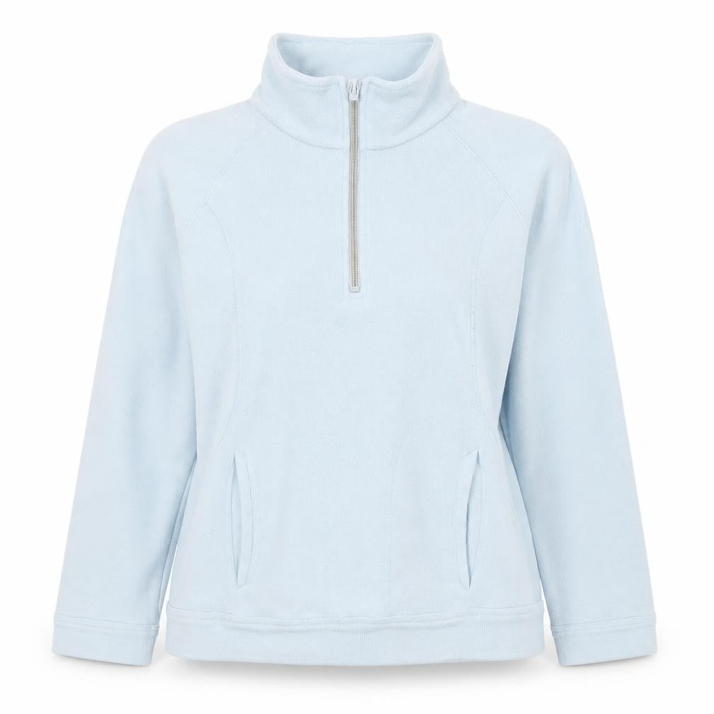 Regatta Women's Light Blue 1/2 Zip Pullover Sweatshirt Size 10