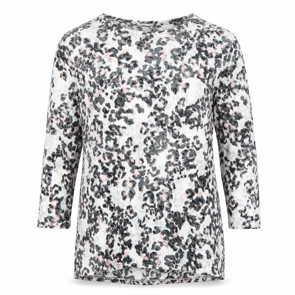 Marks & Spencer Women's Multicoloured Animal Print Long Sleeve T-Shirt Size 18