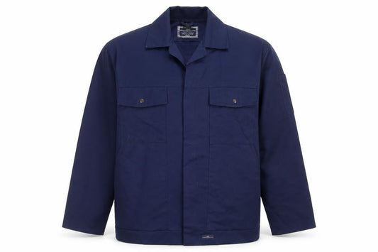 Work King Men’s Blue Long Sleeve Button-Up Workwear Shirt Size M
