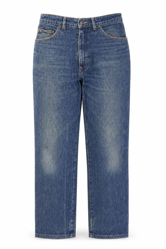 Sharp Vintage Women’s Blue Straight Leg Jeans 32in 100% Cotton Denim