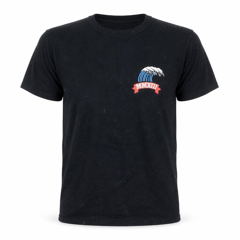 Cheats & Thieves Men's Black Graphic Print Crew Neck Cotton T-Shirt Size S