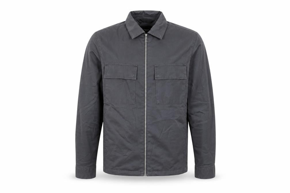 Marks & Spencer Men’s Grey Cotton Twill Zip Jacket S
