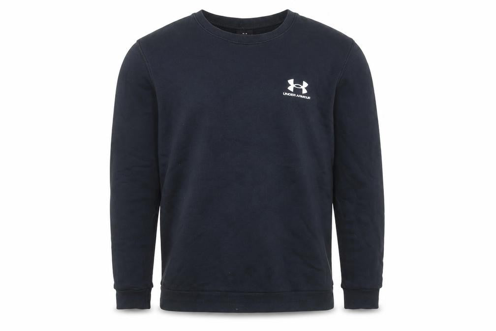 Under Armour Men's Black Crew Neck Pullover Sweatshirt Size S