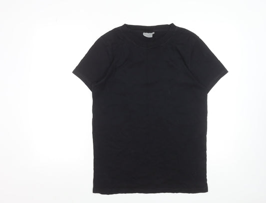 J.Lindeberg Men's Black Cotton Crew Neck T-Shirt L