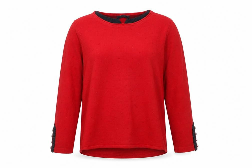 Scorzzo Women Red XL Pullover Jumper Long Sleeve Knit