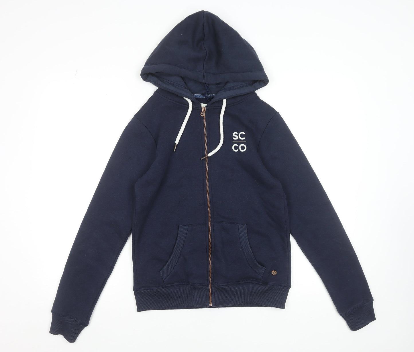 SoulCal & Co Women's Navy Full Zip Hoodie XS Cotton Blend