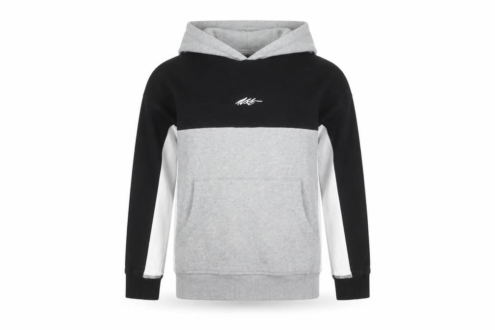 Next Boys Multicoloured Pullover Hoodie 9 Years Grey Black Colourblock
