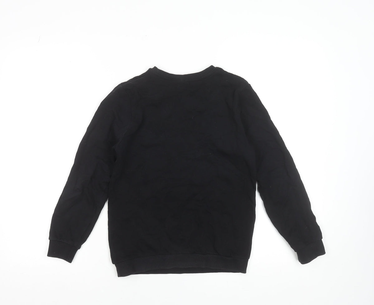 Sonic The Hedgehog Boys Black 10-11 Years Pullover Sweatshirt