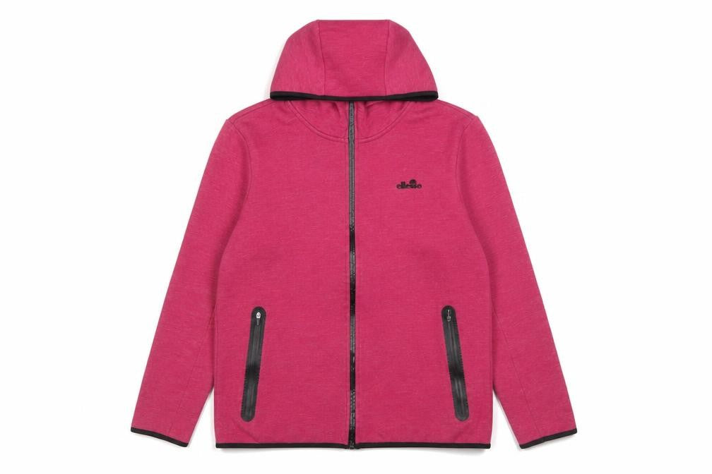 Ellesse Women's Pink Full Zip Hoodie L Polyester Blend Casual