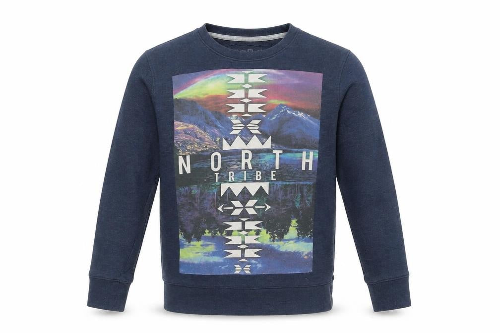 Sugar Rush Boys Blue Graphic Pullover Sweatshirt 10-11 Years Regular Fit